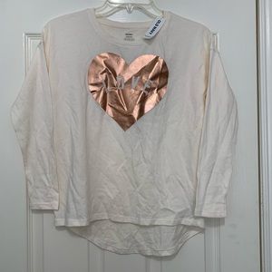 Old Navy girls long sleeve tshirt size L, BNWT